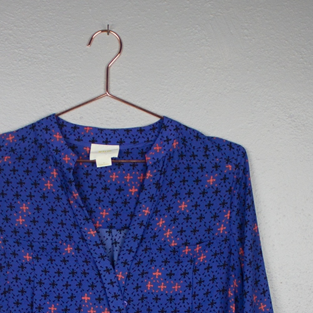 Anthropologie Maeve Eva Faux Wrap Blouse